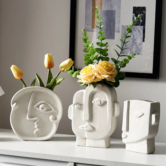 Ceramic Vase Decor Nordic Home Decor For Room Flower