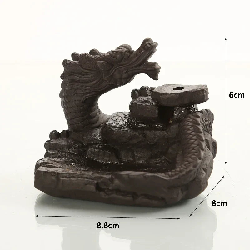 Dragon Incense Burner Smoke Backflow