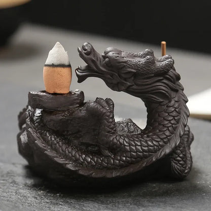 Dragon Incense Burner Smoke Backflow