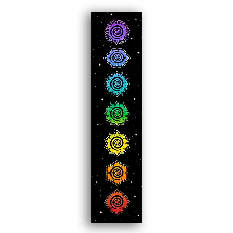 Rainbow Chakras Tapestry Buddhism Yoga Cosmic Energy Centers