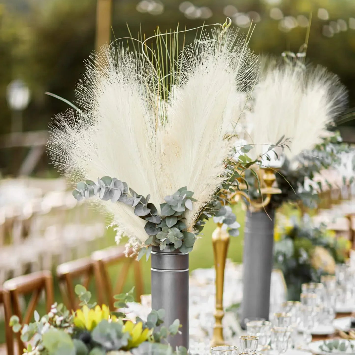 Artificial Fluffy Pampas Grass Bouquet