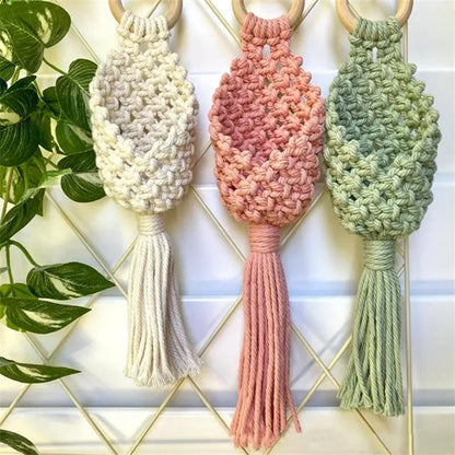 Colourful Macrame Wall Hanging Air Plant Holde